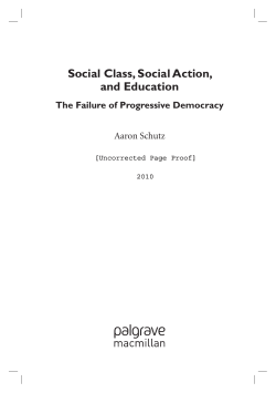 Social Class, Social Action, and Education