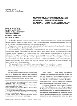 new formulations from acacia nilotica l. and