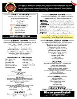 MENU - Fatburger