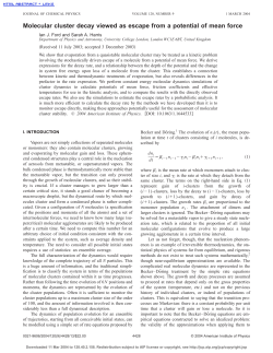 Molecular cluster decay viewed as escape from a potential of mean