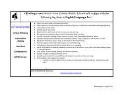 English/Language Arts - Littleton Public Schools