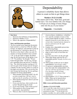 Dependability - Clover Sites