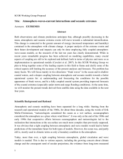 Title: Atmosphere-waves-current interactions and oceanic extremes