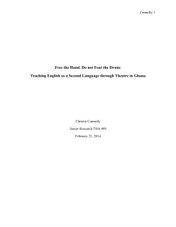 Free the Hand. Do not Fear the Drum: Teaching English as a