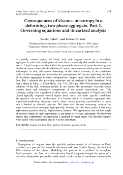 Consequences of viscous anisotropy in a deforming, two