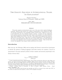 The Gravity Equation in International Trade: An ExplanationI want to