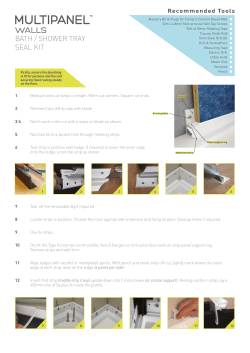 BATH / SHOWER TRAY SEAL KIT