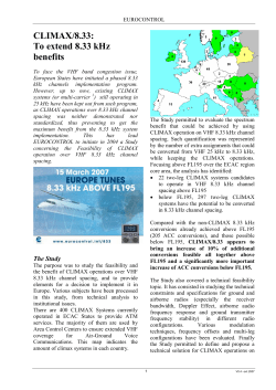 CLIMAX/8.33: To extend 8.33 kHz benefits