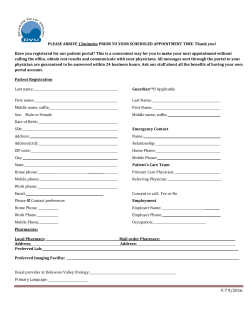 Patient Health Information Form