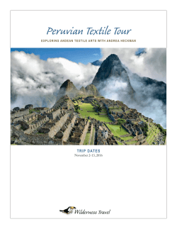Peruvian Textile Tour