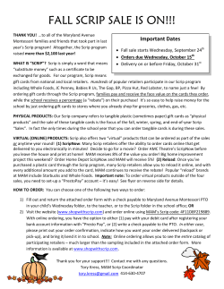 fall scrip sale is on!!! - Milwaukee Public Schools