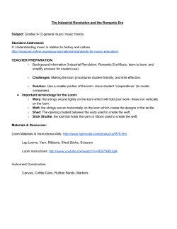 The Industrial Revolution and the Romantic Era Subject: Grades 912