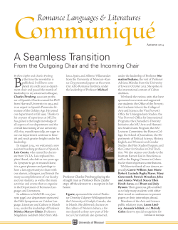 A Seamless Transition - Department of Romance Language
