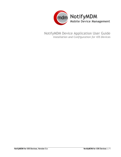 NotifyMDM for iOS Devices