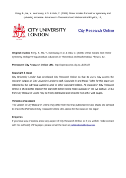 - City Research Online