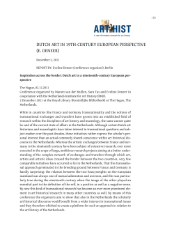 DUTCH ART IN 19TH-CENTURY EUROPEAN PERSPECTIVE (E
