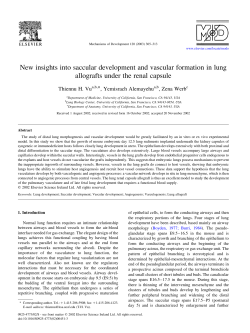 New insights into saccular development and