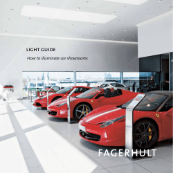 How to illuminate a car showroom