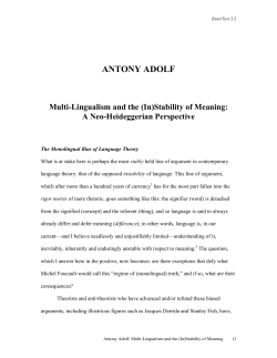 (In)Stability of Meaning