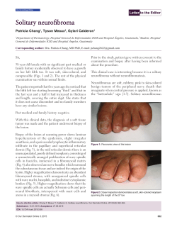 Solitary neurofibroma - Our Dermatology Online