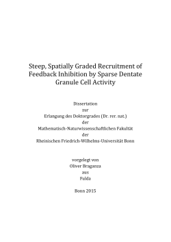 Steep, Spatially Graded Recruitment of Feedback Inhibition by