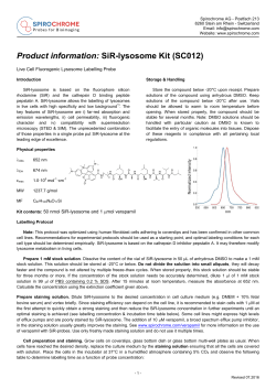 SiR-lysosome datasheet