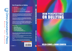 New Perspectives on Bullying