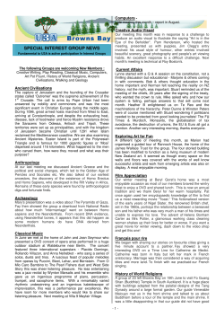 special interest group news