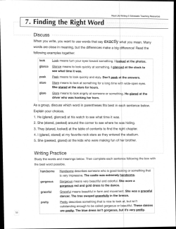 7. Finding the Right Word