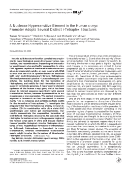 A Nuclease Hypersensitive Element in the Human c