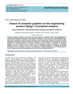 Impact of computer graphics on the engineering product design