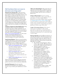 Did You Know there are ways to decrease your drug costs?