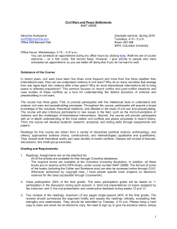 Syllabus - S&eacute;verine Autesserre