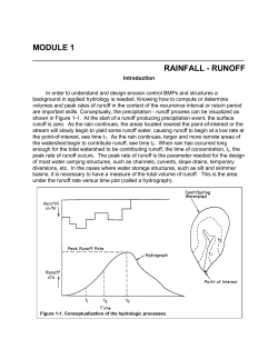 rainfall - runoff - NCSU-BAE