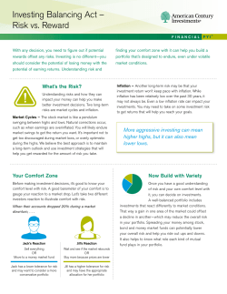 Investing Balancing Act - Risk vs. Reward