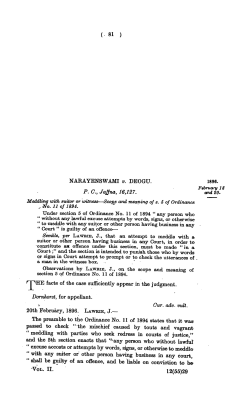 (. 81 ) NARAYENSWAMI v. DEOGU. 1896. February 18 P