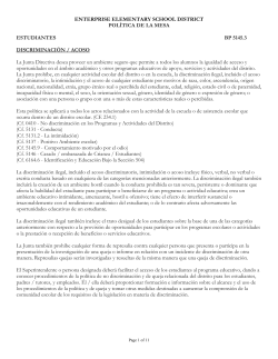 ENTERPRISE ELEMENTARY SCHOOL DISTRICT POL&Iacute;TICA DE LA