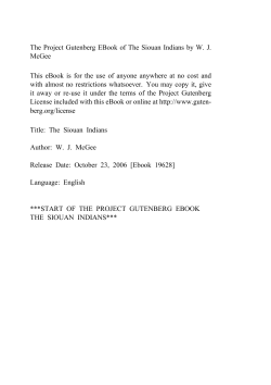 The Siouan Indians - Project Gutenberg