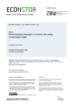 Decomposing changes in income risk using consumption