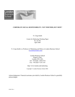 Not Whether, But How - London Business School