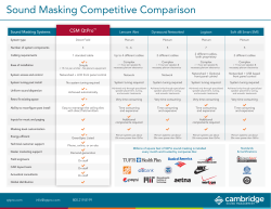 Competitive Comparison Chart