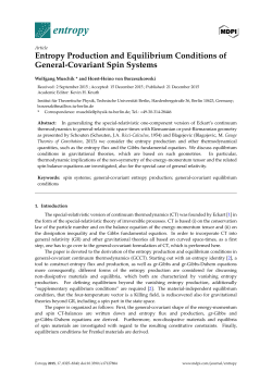 Entropy Production and Equilibrium Conditions of General
