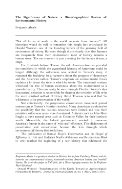 A Historiographical Review of Environmental History
