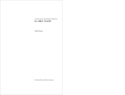 In Other Words Layout F/A - The Communications Network