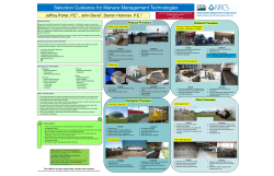 Selection Guidance for Manure Management Technologies
