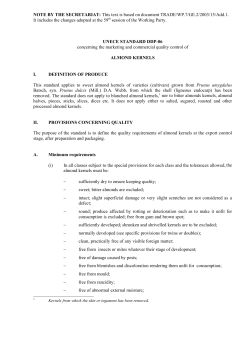 Almond Kernels - International Nut and Dried Fruit Council