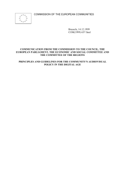 COMMISSION OF THE EUROPEAN COMMUNITIES Brussels, 14.12