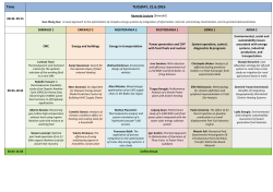 ECOS 2016 Full Conference Program TUESDAY