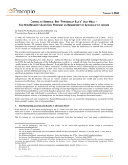 coming to america: the &ldquo;throwback tax`s&rdquo; ugly head