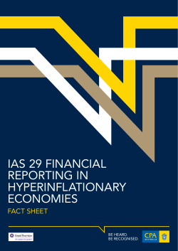 IAS 29 Financial Reporting in Hyperinflationary
